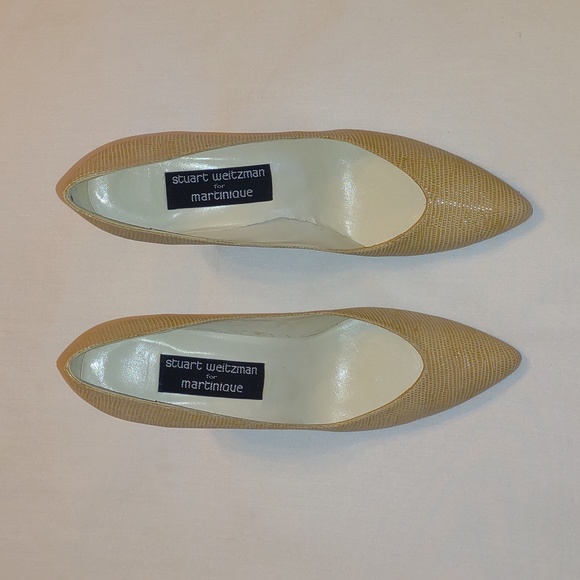Vintage Stuart Weitzman Cream Colored Stiletto Heels - Picture 2 of 10